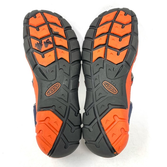 Keen Newport H2 Waterproof Sandals Orange Blue Youth 5 - Picture 7 of 8